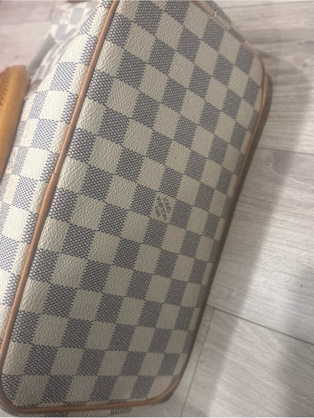 Louis Vuitton Damier Azure Canvas Tote with Vachetta Leather Handles - Picture 4 of 4
